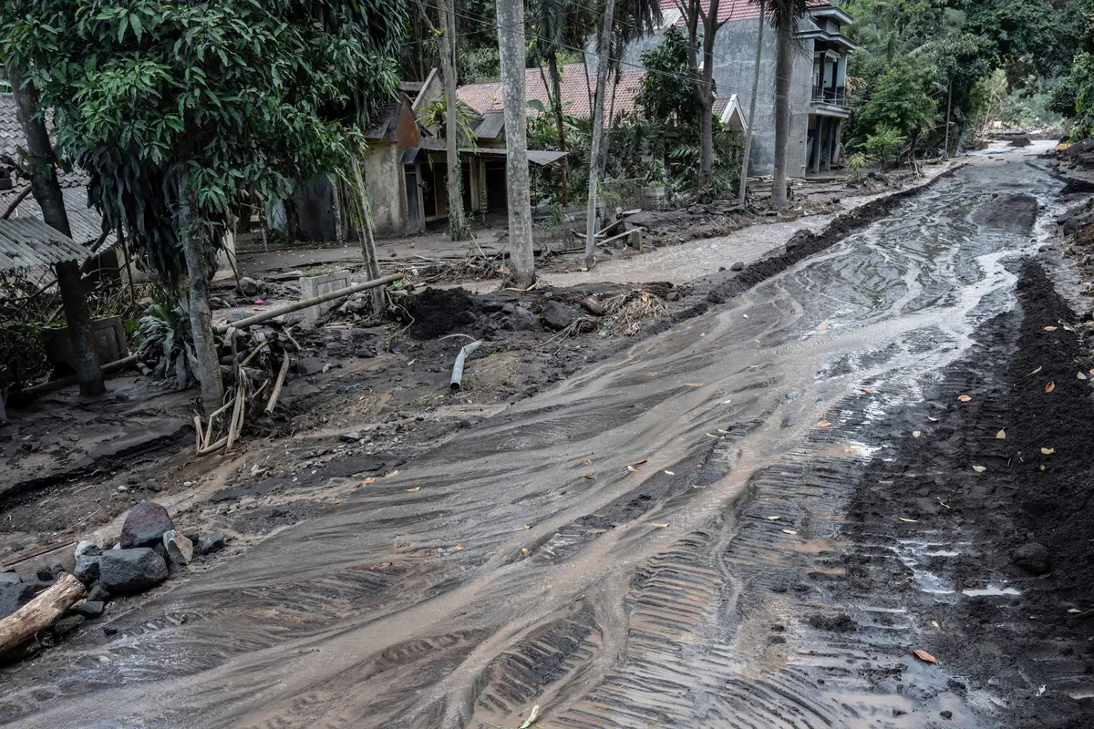 Dusun Kamar Kajang Tertimbun Material Gunung Semeru