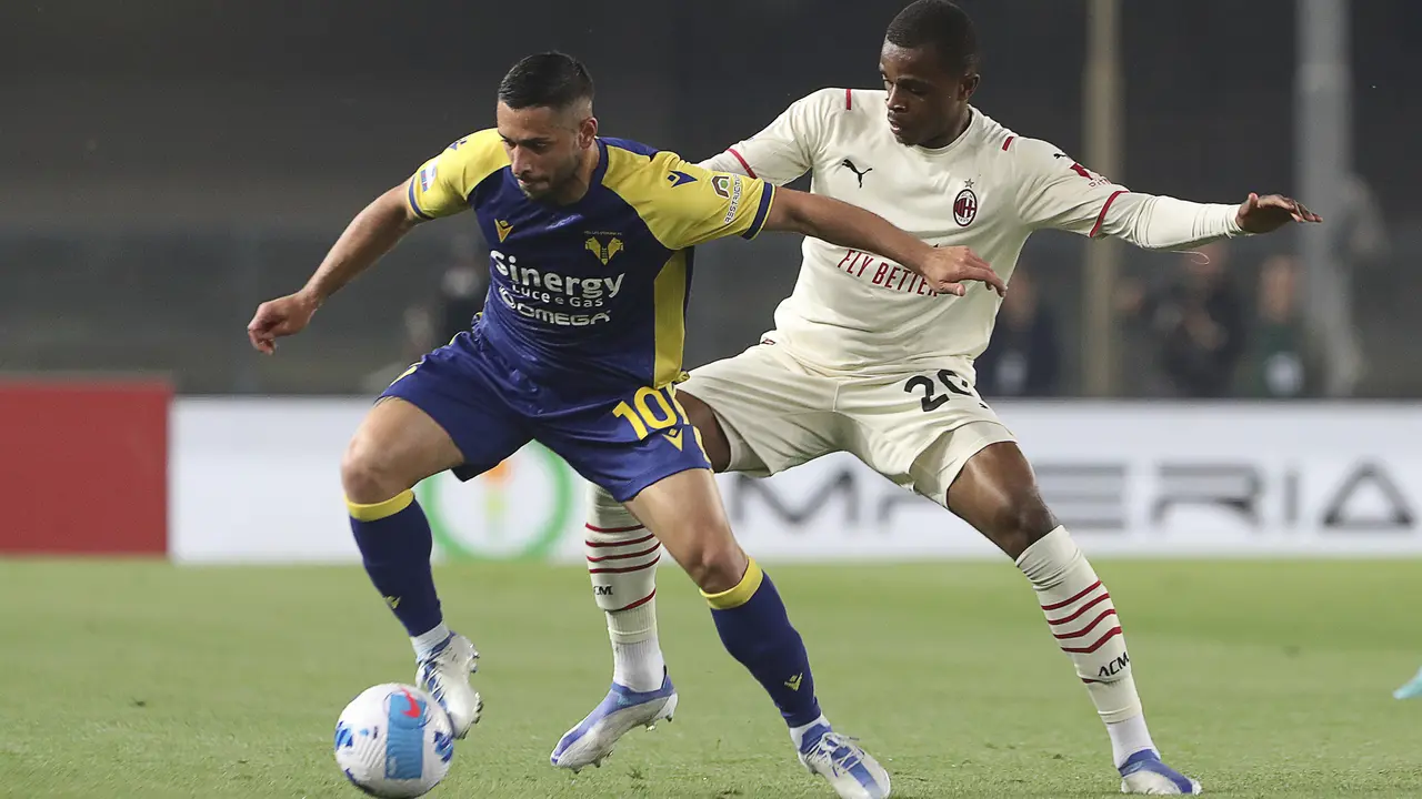 Hasil Liga Italia Verona vs AC Milan