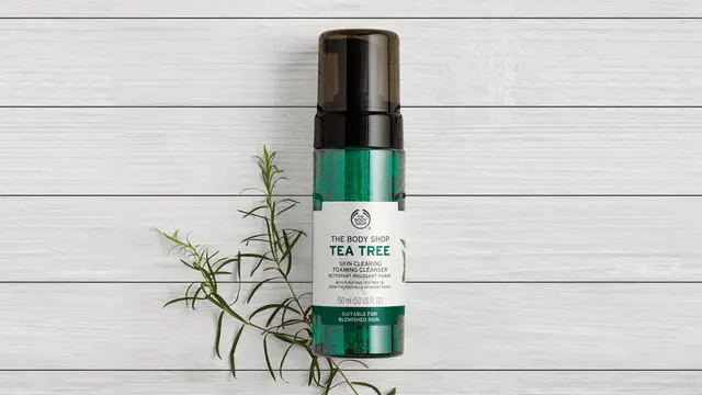 The body shop tea tree skin clering foaming facial wash