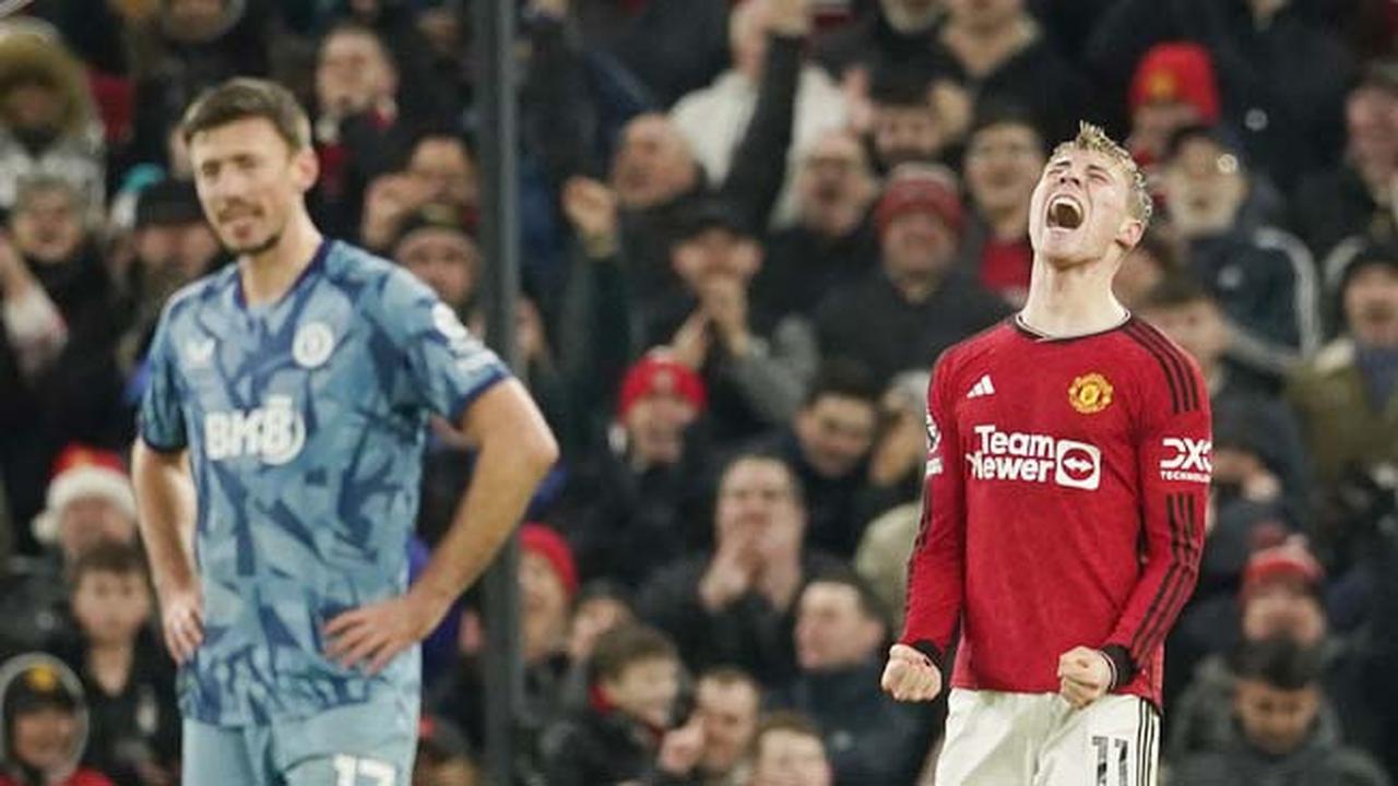 Foto: Momen Emosional Rasmus Hojlund Cetak Gol untuk MU, Penantian Panjang 1000 Menit Lebih Tuntas Tadi Malam