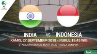 Jadwal Piala AFC U-16, India vs Indonesia. (Bola.com/Dody Iryawan)