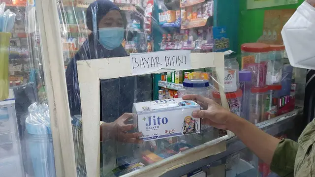 Ilustrasi masker.