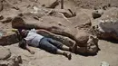 Diberitakan BBC, fosil ditemukan seorang pekerja pertanian lokal yang tersandung bebatuan di padang pasir dekat La Flecha, sekitar 250 km barat dari Trelew, Patagonia (AFP PHOTO / Museo Egidio Feruglio).