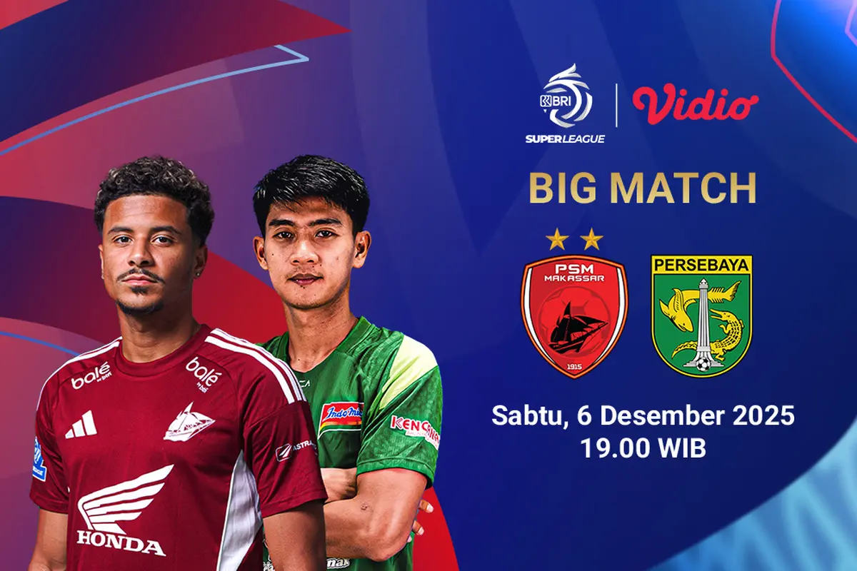 Saksikan PSM Makassar vs Persebaya eksklusif di Vidio. (dok. vidio.com)