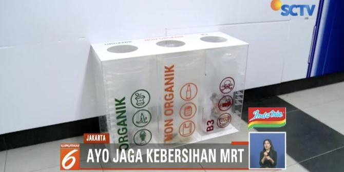 Alasan Pengelola MRT Jakarta Tak Sediakan Banyak Tempat Sampah