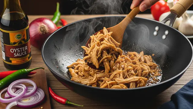 Resep Ayam Suwir Saus Tiram (AI Generated)