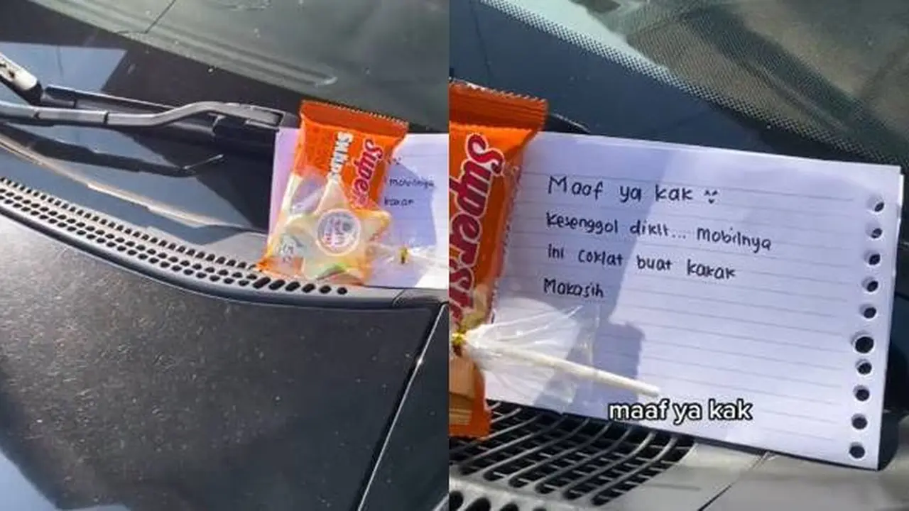 Viral Permintaan Maaf Orang Usai Senggol Mobil Kasih Coklat, Rusaknya Bikin Geleng Kepala