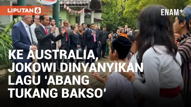 Kunjungi Sumatran Village, Presiden Jokowi dan PM Australia Disambut Lagu 'Abang Tukang Bakso'