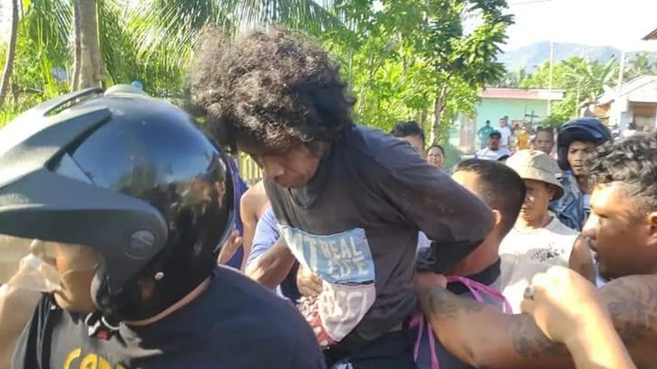 Karimu, Kolor Ijo Gorontalo yang kerap meresahkan warga saat diringkus (Arfandi Ibrahim/Liputan6.com)