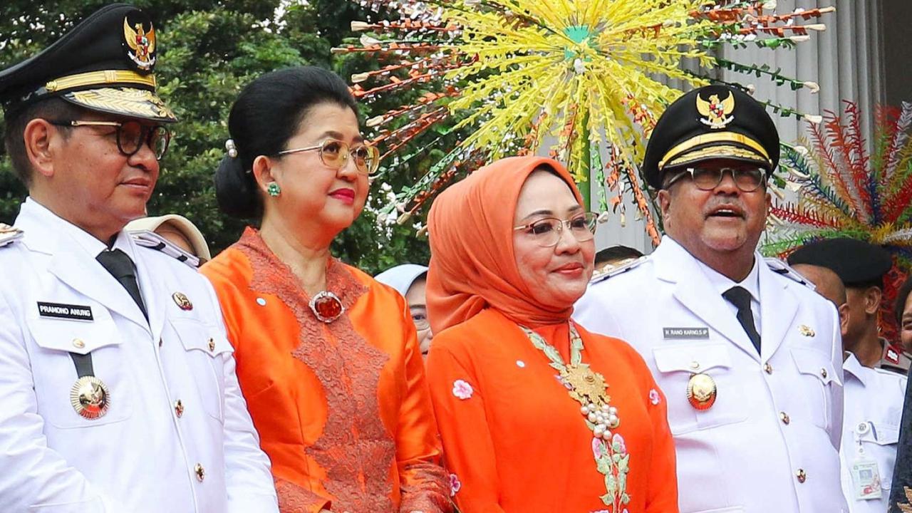 FOTO: Momen Pramono dan Rano Karno Terima Jabatan Gubernur-Wagub Jakarta, Disaksikan Anies hingga Ahok