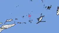 Gempa Magnitudo 5,1 mengguncang wilayah Laut Banda Maluku, Minggu (11/1/2026). (Liputan6.com/ Dok BMKG)