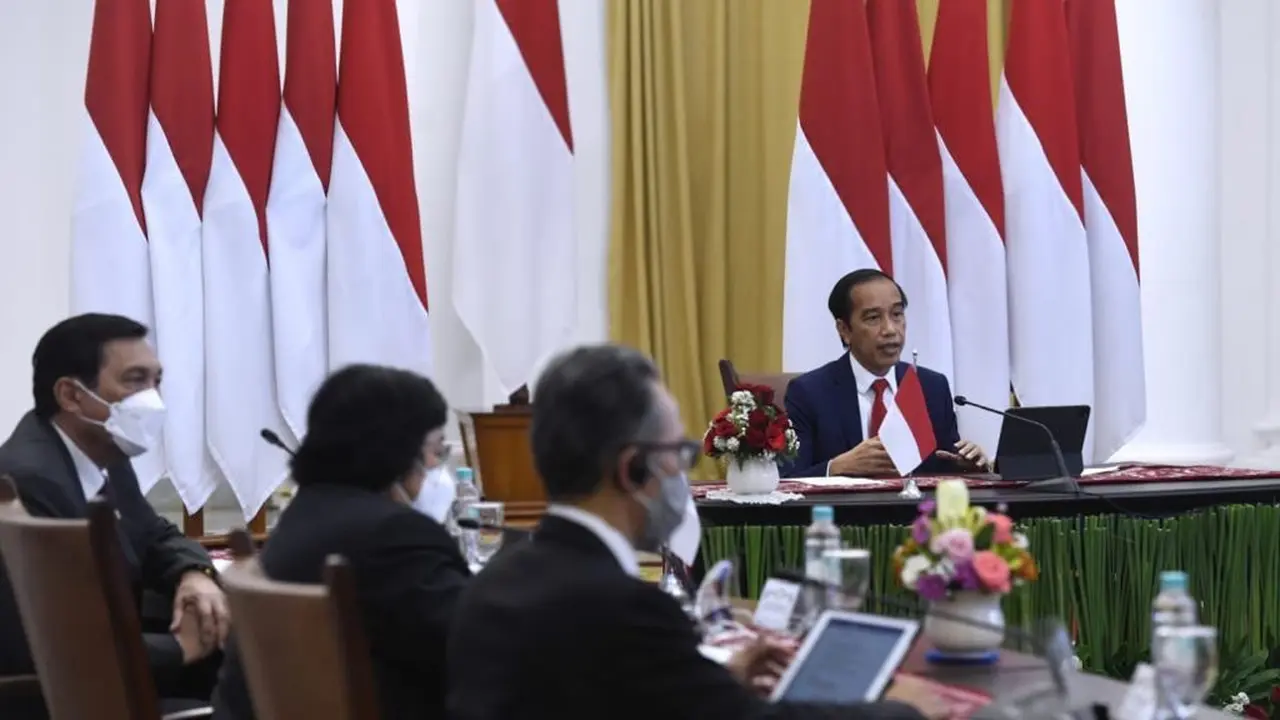 Presiden Jokowi dalam Major of Economies on Energy and Climate 2021