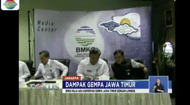 BMKG meminta masyarakat tetap tenang dan tidak mudah percaya dengan informasi yang berbedar.