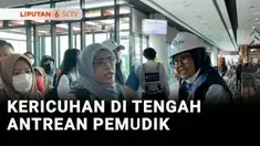 Pemudik yang antre di dermaga eksekutif Pelabuhan Merak, ricuh. Kericuhan dipicu karena ada pemudik yang menerobos antrean.