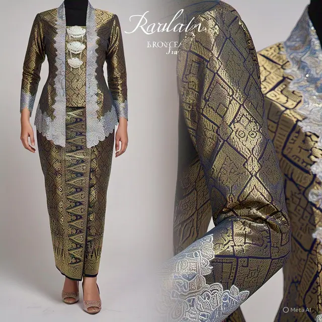 Model Kebaya Brokat Modern Terbaru dengan Potongan Tunik
