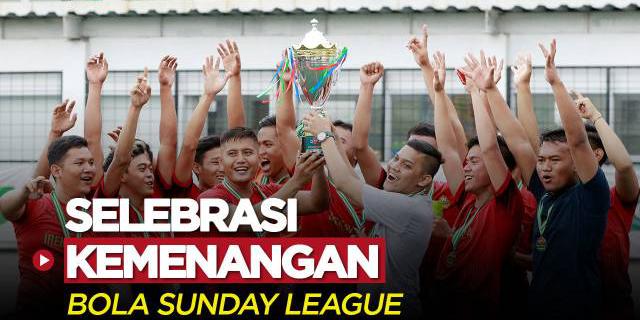VIDEO: Selebrasi Bhara FC Usai Kalahkan Bina Karya FC di Final Bola Sunday League