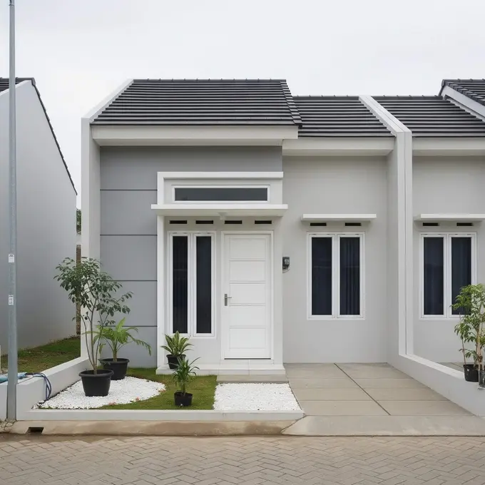 Desain Rumah Mungil Budget Rp 150 Juta di Cluster