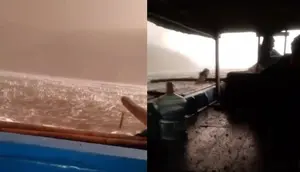Pekik Takbir Menggema saat Kapal Nelayan Dihujani Batu Anak Krakatau