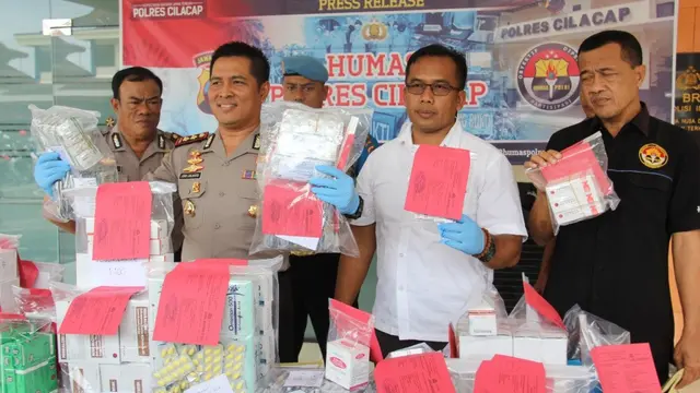 Bandar Psikotropika Menyaru Jadi Penjual Obat Herbal di Cilacap