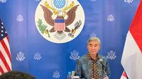 Duta Besar AS untuk Indonesia Sung Y. Kim dalam press briefing di Kedutaan Besar AS di Jakarta, Rabu (7/12/2022). (Liputan6/Benedikta Miranti)