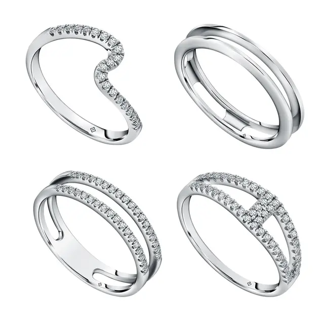 Berbagai pilihan cincin koleksi Trendy Tennis dari The Palace Jeweler