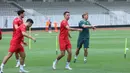 Indonesia tergabung satu grup bersama Bulgaria, Kepulauan Solomon dan ST Kitts and Nevis. Tampak dalam foto, pemain Timnas Indonesia saat mengikuti sesi latihan perdana di Lapangan Stadion Madya, Kompleks Gelora Bung Karno, Senayan, Jakarta, Selasa (24/3/2026). (Bola.com/M Iqbal Ichsan)