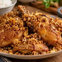 Ayam Goreng Bawang Putih Garing (AI Generated)
