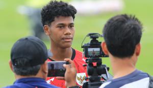 Penyerang Timnas Indonesia U-17 Fadly Alberto Hengga. (Alit Binawan/Bola.com)
