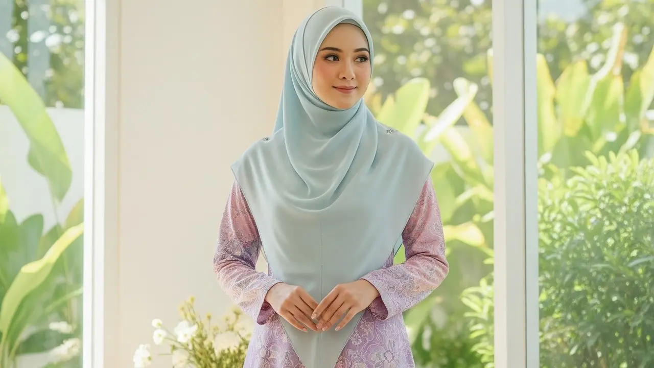 9 Model Batik Syar’i 2025 dengan Warna Pastel Favorit Hijabers