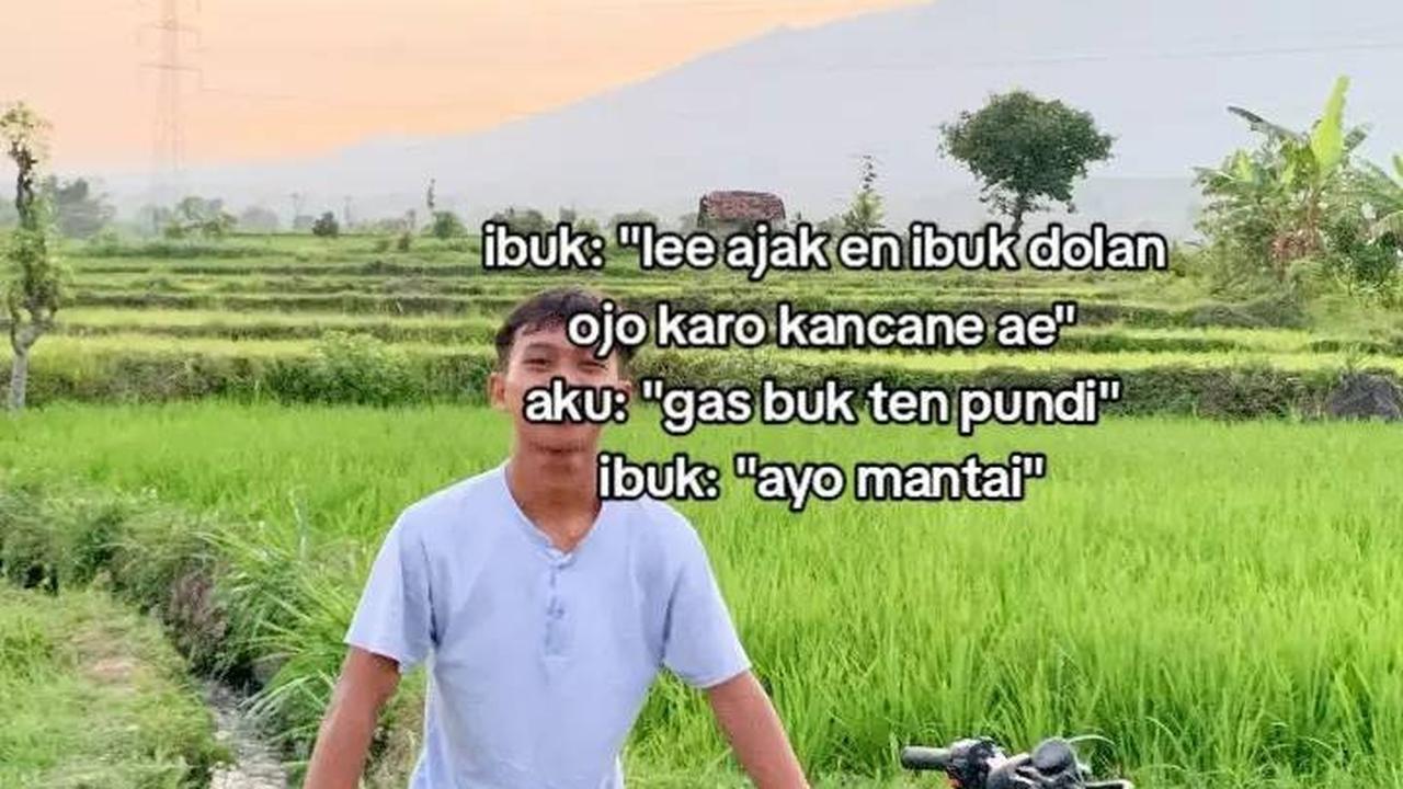Aksinya Bikin Haru, Kisah Pria Bersama Ibunda Pergi JalanJalan Ke Pantai Ini Curi Perhatian