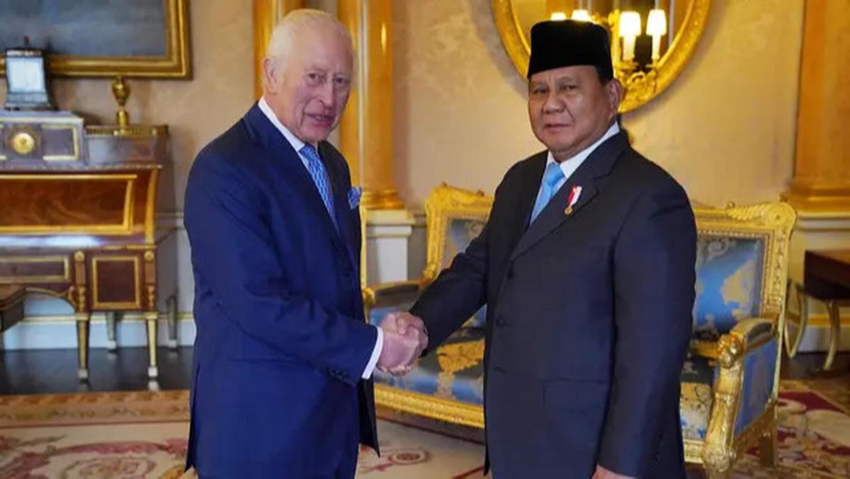 Momen Pertemuan Presiden Prabowo Subianto dengan Raja Inggris Charles III di Istana Buckingham