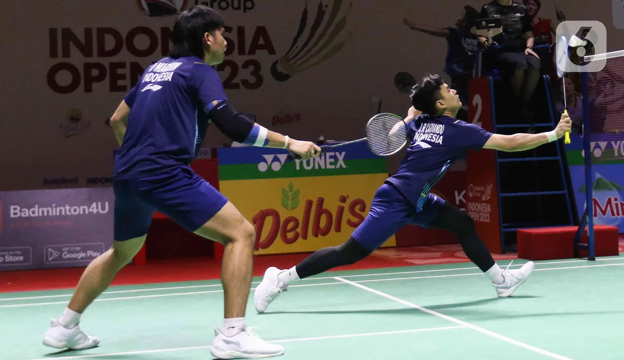Pasangan ini menyerah 14-21 dan 10-21 dalam waktu 31 menit. (Liputan6.com/Herman Zakharia)