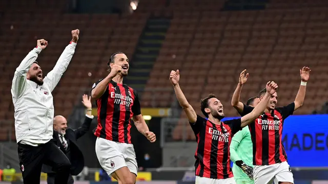 Zlatan Ibrahimovic Bawa AC Milan Taklukan Inter Milan di Derby Della Madonnina