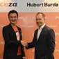 Melalui kemitraan dengan Hubert Burda Media, Priceza ingin menjadi Shopping Search Engine teratas di Asia Tenggara.