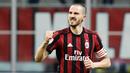 5. Leonardo Bonucci - Bek Juventus ini adalah pemain termahal yang pernah direkrut AC Milan. Pemain asal Italia itu diboyong dari Juventus pada musim 2017/2018 dengan harga 42 juta euro atau setara dengan Rp722 miliar. (AFP/Miguel Medina)