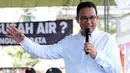 Mantan Gubernur DKI Jakarta yang mencalonkan diri sebagai Presiden Indonesia pada Pemilu 2024 mengatakan bahwa demokrasi di Indonesia sedang mengalami kemerosotan. (AP Photo/Achmad Ibrahim)