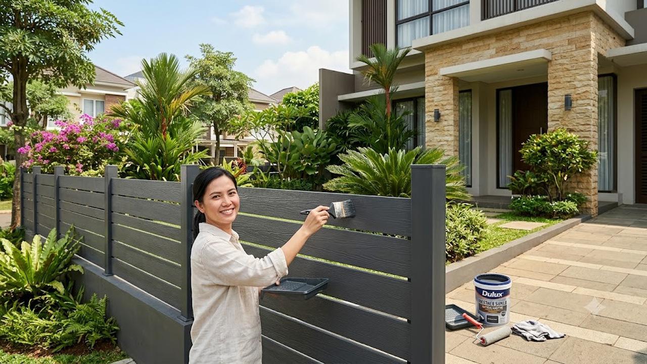 Tips Memilih Cat Pagar Luar Rumah yang Tahan Cuaca Panas dan Debu/AI Generated