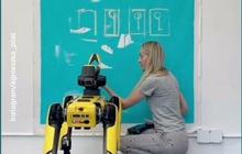 VIDEO: Begini Atraksi Robot Anjing Melukis Bak Picasso, Ruwet Tapi Terjual Harga Rp 600 Juta