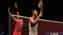 Meskipun kalah, Ihsan Maulana Mustofa, tetap mencatatkan hasil positif pada ajang Indonesia Open kali ini mengingat di usianya yang masih muda, dirinya sudah mampu menembus babak semifinal. (Bola.com/Vitalis Yogi Trisna) 