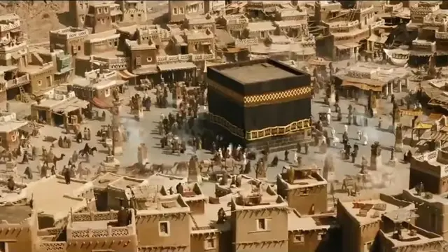 Ilustrasi - Ka'bah zaman Makkah kuno. (Foto: Tangkapan layar film The Messenger)