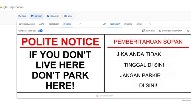 Cara Menerjemahkan Teks dari Gambar di Web dengan Google Translate