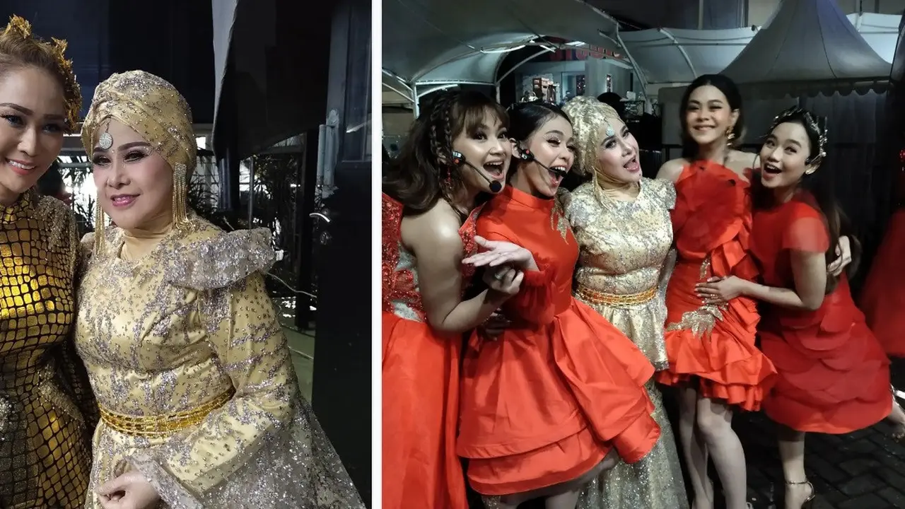 Elvy Sukaesih mengisi acara konser HUT Indosiar ke-27 Wonde2ful 7ourney
