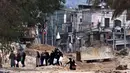 Penggerebekan Israel di Kamp Nur Shams itu merupakan bagian dari serangan lebih luas yang menargetkan Jenin, Tulkarem, dan Tubas di Tepi Barat utara. (Zain JAAFAR/AFP)