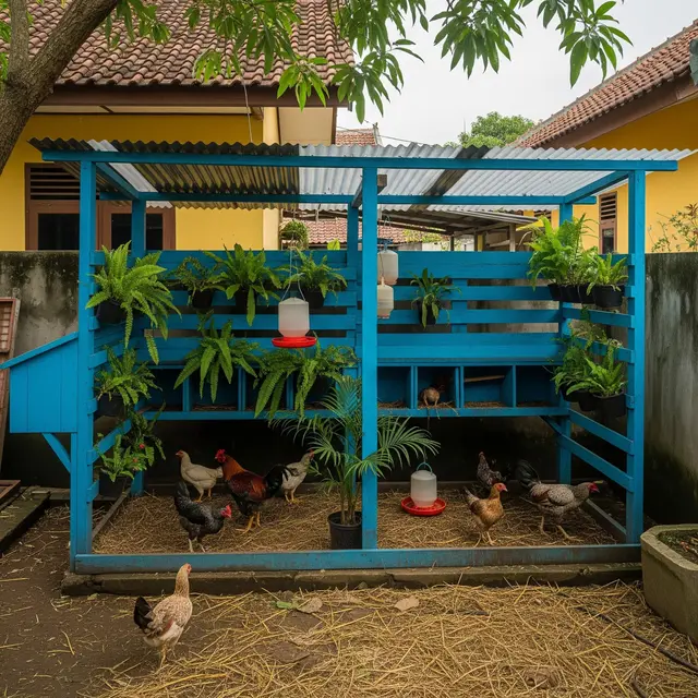 6 Desain Kandang Ayam yang Bisa Jadi Rak Tanaman, Urban Farming di Lahan Sempit