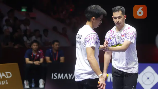 Foto: Wajah Kecewa Sabar / Reza Setelah Gagal Juara Indonesia Open 2025
