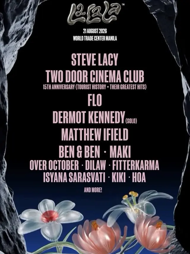Lineup LaLaLa Festival 2026 di Manila. (Instagram/@lalalafestmanila)