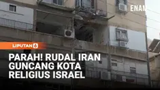 Serangan rudal dari Iran kembali mengguncang Israel pada Minggu. Salah satu rudal dilaporkan menghantam kota ultra-Ortodoks Bnei Brak di wilayah tengah Israel dan merusak sebuah bangunan apartemen.