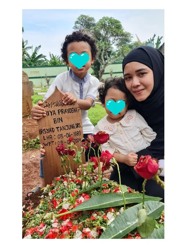 6 Potret Kenangan Istri Babe Cabita Temani Suami Sakit, Tegar Lebaran Bareng Anak