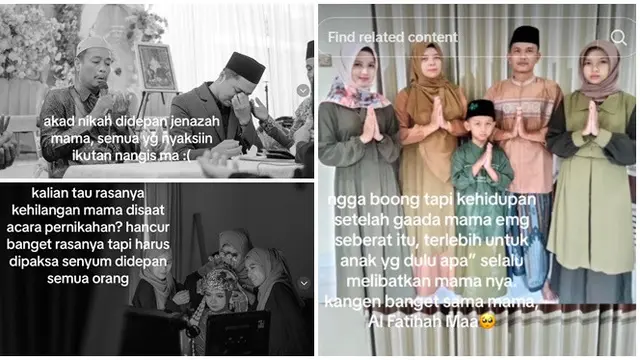 Kisah Pilu Wanita Ditinggal Ibu Sehari Sebelum Nikah, Menikah di Depan Jenazah Ibunda