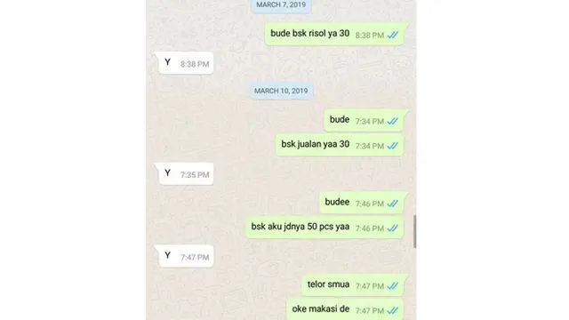 6 Reaksi Orang Dapat Chat Huruf Y Ini Bikin Senyum Tipis